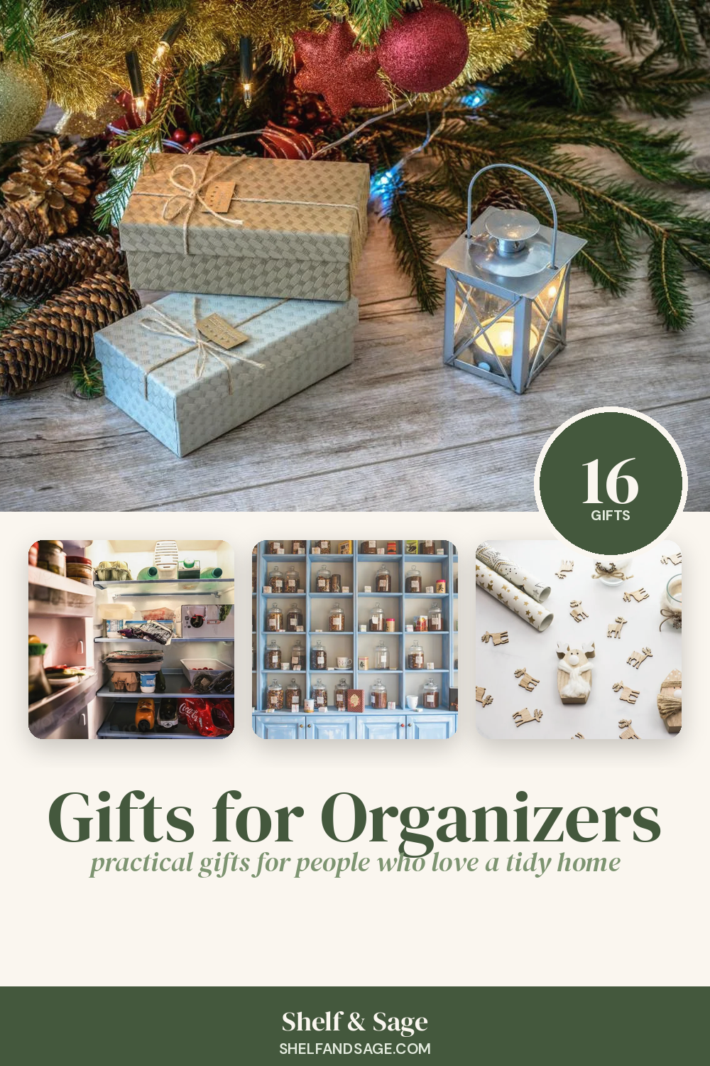 Pinterest graphic: Gifts for Organizers: 16 Practical Gifts for People Who Love a Tidy Home